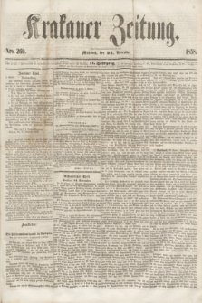 Krakauer Zeitung.Jg.2, Nro. 269 (24 November 1858) + dod.