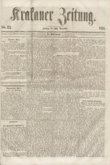 Krakauer Zeitung.Jg.2, Nro. 271 (26 November 1858)