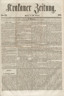 Krakauer Zeitung.Jg.2, Nro. 273 (29 November 1858) + dod.
