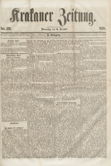 Krakauer Zeitung.Jg.2, Nro. 276 (2 December 1858)