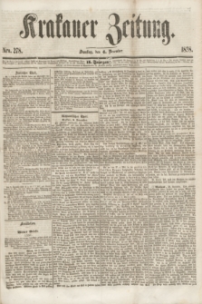 Krakauer Zeitung.Jg.2, Nro. 278 (4 December 1858) + dod.