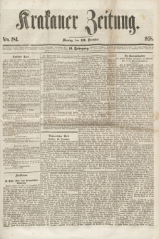 Krakauer Zeitung.Jg.2, Nro. 284 (13 December 1858) + dod.