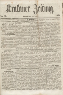 Krakauer Zeitung.Jg.2, Nro. 287 (16 December 1858)