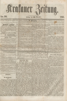 Krakauer Zeitung.Jg.2, Nro. 294 (24 December 1858)
