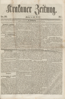 Krakauer Zeitung.Jg.2, Nro. 295 (27 December 1858)