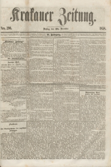 Krakauer Zeitung.Jg.2, Nro. 296 (28 December 1858)
