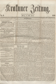 Krakauer Zeitung.Jg.3, Nr. 6 (10 Januar 1859) + dod.