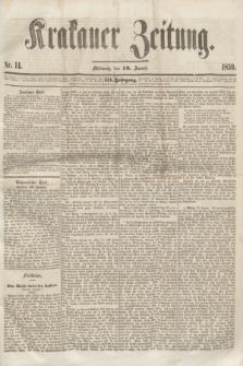 Krakauer Zeitung.Jg.3, Nr. 14 (19 Januar 1859)