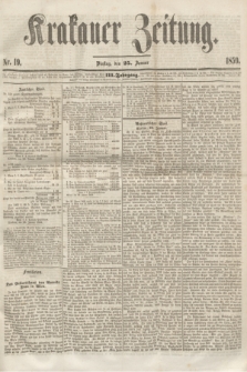 Krakauer Zeitung.Jg.3, Nr. 19 (25 Januar 1859)