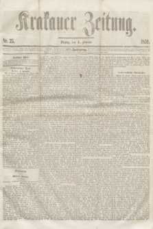 Krakauer Zeitung.Jg.3, Nr. 25 (1 Februar 1859)