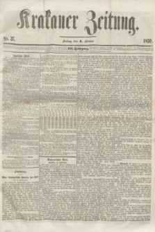 Krakauer Zeitung.Jg.3, Nr. 27 (4 Februar 1859)