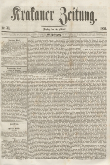 Krakauer Zeitung.Jg.3, Nr. 30 (8 Februar 1859) + dod.