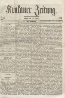 Krakauer Zeitung.Jg.3, Nr. 35 (14 Februar 1859)