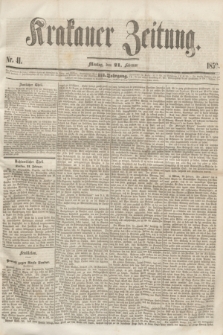 Krakauer Zeitung.Jg.3, Nr. 41 (21 Februar 1859) + dod.