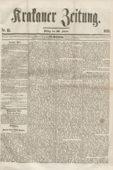 Krakauer Zeitung.Jg.3, Nr. 42 (22 Februar 1859) + dod.