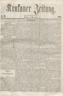 Krakauer Zeitung.Jg.3, Nr. 46 (26 Februar 1859)