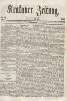 Krakauer Zeitung.Jg.3, Nr. 58 (12 März 1859) + dod.