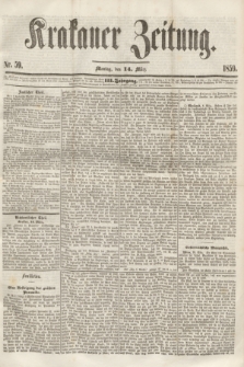 Krakauer Zeitung.Jg.3, Nr. 59 (14 März 1859)