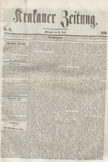 Krakauer Zeitung.Jg.3, Nr. 78 (6 April 1859)