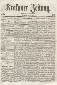 Krakauer Zeitung.Jg.3, Nr. 79 (7 April 1859)