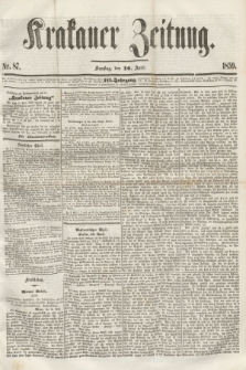 Krakauer Zeitung.Jg.3, Nr. 87 (16 April 1859) + dod.