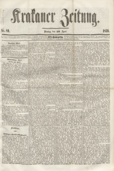 Krakauer Zeitung.Jg.3, Nr. 89 (19 April 1859)