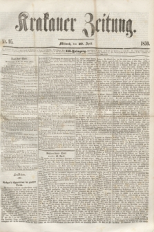Krakauer Zeitung.Jg.3, Nr. 95 (27 April 1859)