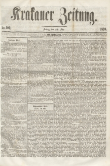 Krakauer Zeitung.Jg.3, Nr. 109 (13 Mai 1859)