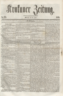 Krakauer Zeitung.Jg.3, Nr. 125 (1 Juni 1859)