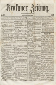 Krakauer Zeitung.Jg.3, Nr. 131 (9 Juni 1859)