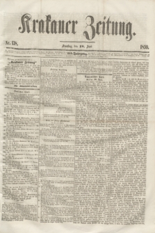 Krakauer Zeitung.Jg.3, Nr. 138 (18 Juni 1859)