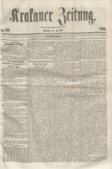 Krakauer Zeitung.Jg.3, Nr. 149 (4 Juli 1859)