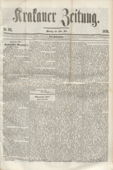 Krakauer Zeitung.Jg.3, Nr. 161 (18 Juli 1859)