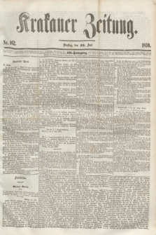 Krakauer Zeitung.Jg.3, Nr. 162 (19 Juli 1859)