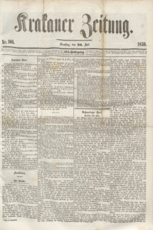 Krakauer Zeitung.Jg.3, Nr. 166 (23 Juli 1859)