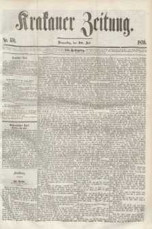 Krakauer Zeitung.Jg.3, Nr. 170 (28 Juli 1859) + dod.