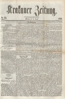 Krakauer Zeitung.Jg.3, Nr. 173 (1 August 1859)