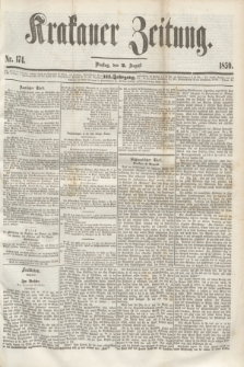 Krakauer Zeitung.Jg.3, Nr. 174 (2 August 1859)
