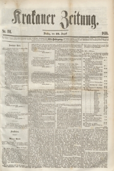 Krakauer Zeitung.Jg.3, Nr. 191 (23 August 1859) + dod.