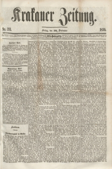 Krakauer Zeitung.Jg.3, Nr. 211 (16 September 1859) + dod.