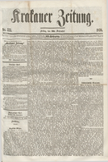 Krakauer Zeitung.Jg.3, Nr 223 (30 September 1859)