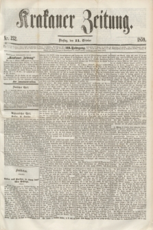 Krakauer Zeitung.Jg.3, Nr. 232 (11 October 1859) + dod.