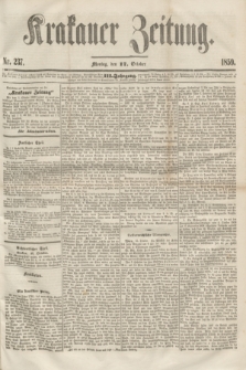 Krakauer Zeitung.Jg.3, Nr. 237 (17 October 1859) + dod.