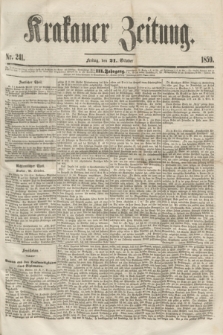 Krakauer Zeitung.Jg.3, Nr. 241 (21 October 1859)