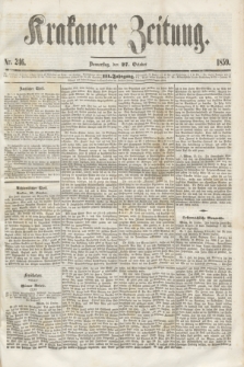 Krakauer Zeitung.Jg.3, Nr. 246 (27 October 1859) + dod.