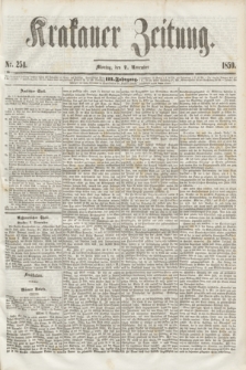 Krakauer Zeitung.Jg.3, Nr. 254 (7 November 1859)