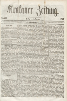 Krakauer Zeitung.Jg.3, Nr. 255 (8 November 1859)