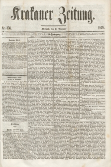 Krakauer Zeitung.Jg.3, Nr. 256 (9 November 1859)