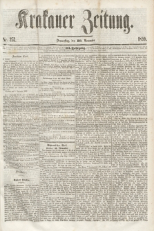 Krakauer Zeitung.Jg.3, Nr. 257 (10 November 1859) + dod.