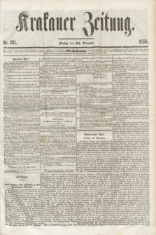 Krakauer Zeitung.Jg.3, Nr. 261 (15 November 1859)